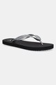 Žabky Calvin Klein Jeans BEACH SANDAL MONOLOGO TPU plochý stříbrná YW0YW01719