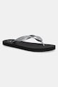 Žabky Calvin Klein Jeans BEACH SANDAL MONOLOGO TPU plochý stříbrná YW0YW01719