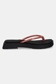 Šľapky Calvin Klein Jeans SQ LOW WEDGE SANDAL STITCH YW0YW01716 ružová SS25