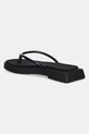 Încălțăminte Calvin Klein Jeans papuci SQ LOW WEDGE SANDAL STITCH YW0YW01716 negru