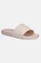 Calvin Klein Jeans klapki SLIDE MONOGRAM TPU syntetyczny beżowy YW0YW01715