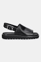 Σανδάλια Calvin Klein Jeans SQ MOLDED SANDAL SLING MG LTH YW0YW01711 μαύρο SS25