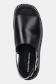 Σανδάλια Calvin Klein Jeans SQ MOLDED SANDAL SLING MG LTH μαύρο YW0YW01711