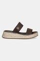 Calvin Klein Jeans papuci SPORTY ROPE MG LTH WEBBING YW0YW01704 maro SS25
