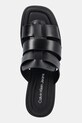 Natikače Calvin Klein Jeans HEEL SQUARE MG LTH crna YW0YW01702
