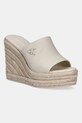 Calvin Klein Jeans ciabatte slide WEDGE ROPE SLIDE MG zeppa beige YW0YW01699