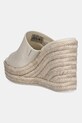 Obuwie Calvin Klein Jeans klapki WEDGE ROPE SLIDE MG YW0YW01699 beżowy