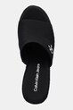 Calvin Klein Jeans klapki WEDGE ROPE SLIDE MG czarny YW0YW01699