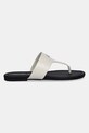 Šľapky Calvin Klein Jeans FLAT SANDAL TOEPOST MG YW0YW01691 béžová SS25
