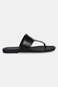 Šľapky Calvin Klein Jeans FLAT SANDAL TOEPOST MG YW0YW01691 čierna SS25