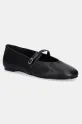 Δερμάτινες μπαλαρίνες Steve Madden Rejoice συνθετικό μαύρο SM11003565.017