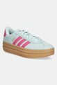 Detské tenisky adidas Vl Court Bold semišová koža tyrkysová JP7628