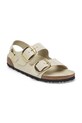 Birkenstock sandale de piele Milano Big Buckle 1025395 bej SS25
