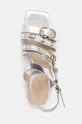 Pinko sneakersy skórzane Marli srebrny SD0317.P049.ZZF