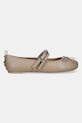 Шкіряні балетки Pinko Gioia SD0297.P003.I35 бежевий SS25