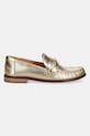 Кожаные мокасины Twinset 251TCP130.10366 золотой SS25
