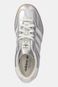 Kožne tenisice adidas Originals Gazelle Indoor srebrna JR1206