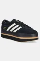 Αθλητικά adidas Originals Gazelle Stack δέρμα σαμουά μαύρο JS0239