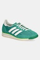 Маратонки adidas Originals SL 72 OG велур зелен JQ7397