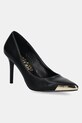 Шкіряні туфлі Versace Jeans Couture шпилька чорний 78VA3S50.ZPS62.899