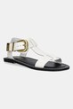 Kožené sandály Steve Madden Braelynn přírodní kůže bílá SM11003788.107