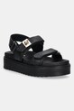 Кожени сандали Steve Madden Bigmona гладка кожа черен SM11003458.017