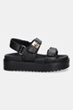 Кожени сандали Steve Madden Bigmona SM11003458.017 черен SS25