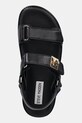Кожени сандали Steve Madden Bigmona черен SM11003458.017