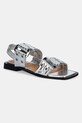 Steve Madden sandale Saria-E imitatie de piele lacuita argintiu SM19000132.751