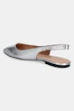 Obuwie Love Moschino baleriny skórzane JA11021G1MIF0902 srebrny