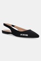 Балетки Love Moschino відкрита п'ятка чорний JA11021G1MIM0000