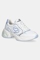 Love Moschino sneakersy skórzane platforma biały JA15296G1MIA110E