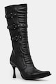 Кожаные сапоги VETEMENTS Biker Boots без утепления чёрный WA66BO110B