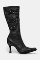 Кожаные сапоги VETEMENTS Biker Boots WA66BO110B чёрный SS25