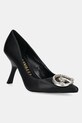 Just Cavalli stilettos de piele subțire negru 78RA3S16ZPA33899