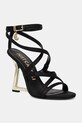 Just Cavalli pantofi cu toc subțire negru 78RA3S63ZSA29899