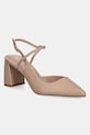 Aldo pantofi de piele LAURA calcai expus bej 13728099.LAURA
