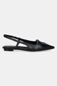 Dkny baleriny skórzane Mikado K1524221.BLK czarny SS25