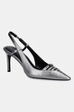 Lodičky Dkny Malden usňová koža strieborná K1599746.NIC