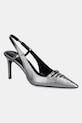 Lodičky Dkny Malden usňová koža strieborná K1599746.NIC
