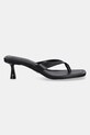 Steve Madden japonki skórzane Heyley SM11003831.017 czarny SS25