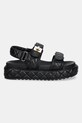 Δερμάτινα σανδάλια Steve Madden Bigmona SM11003458.055 μαύρο SS25