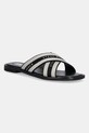 Steve Madden klapki Arrows tekstylny czarny SM11003863.001