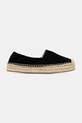 BOSS espadryle skórzane Madeira 50542344.001 czarny SS25
