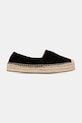 Kožené espadrilky BOSS Madeira 50542344.001 černá SS25