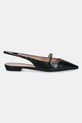 Emporio Armani balerini de piele X3D301.XF271.00002 negru SS25