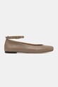Кожаные балетки Emporio Armani X3D303.XF271.00070 коричневый SS25