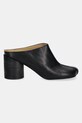 MM6 Maison Margiela leather sliders S59WX0071.P5000.T8013 black SS25