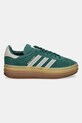 adidas Originals sneakers din piele intoarsă Gazelle Bold W JS3358 verde SS25
