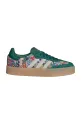adidas Originals sneakers x Liberty London Sambae piele întoarsă verde JH7289